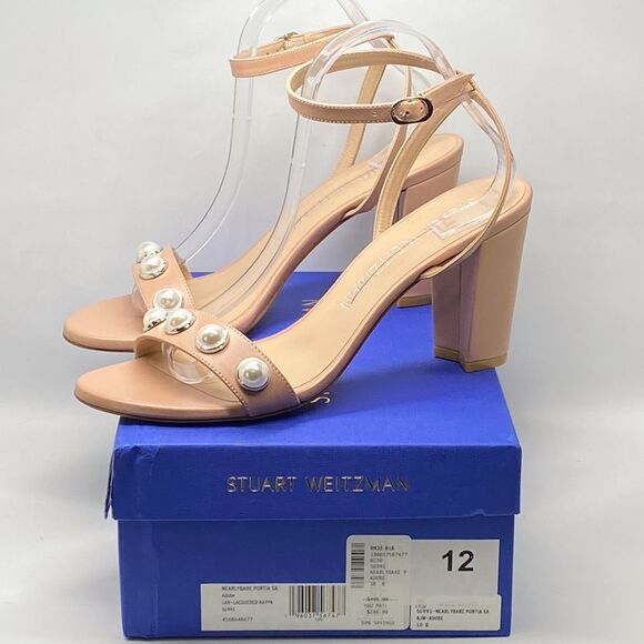 Stuart Weitzman Embellished Ankle Strap Sandals size 10 - Picture 8 of 10